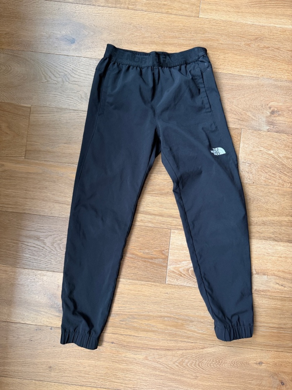 The North Face Black Boys Elastic-Cuff Joggers - size 10